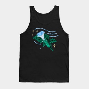 Audre Lorde: Nothing I accept about myself can be used to diminish me Tank Top